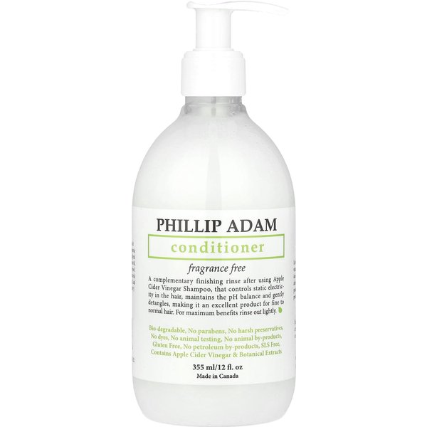 Phillip Adam, Conditioner, Fragrance-Free, 12 Fl Oz (355 Ml) White-image