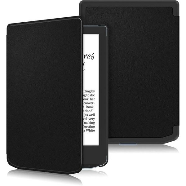 Etui For Pocketbook Verse Pro Case 6 Cali SkóRa PU Flip Smart Cover Dla Etui Pocketbook Verse Pro PB629 634 Etui Na Ebook Hoejse Pocketbook Verse Pro Black-image