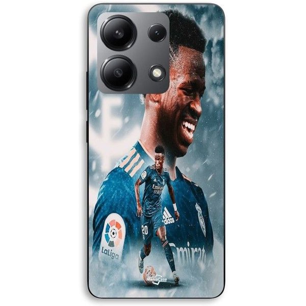 Etui Dla Xiaomi Redmi Note 13 4G Vinicius JR Real Madryt Niebieska Tapeta Maniacase-image