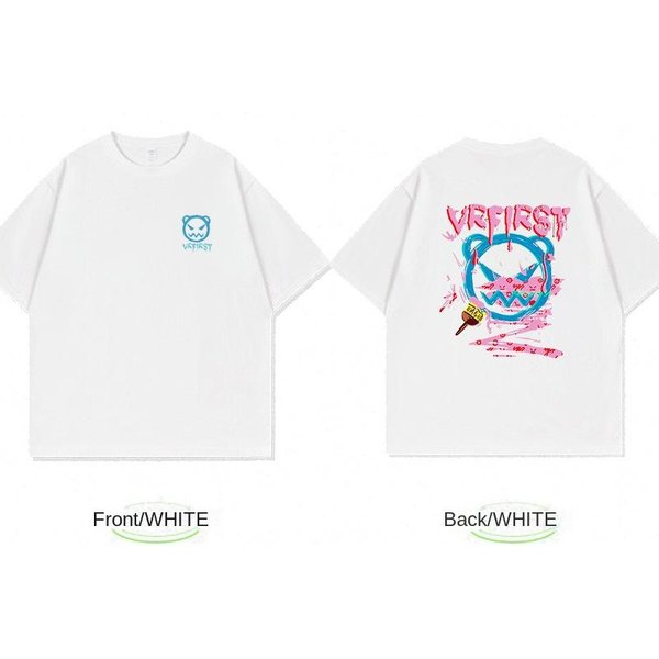 Verano Nuevo Manga Corta Marca De Moda Para Hombre Camiseta Blanca De AlgodóN Adolescentes Talla Grande Simple Casual Top De Media Manga Xxxl White-image