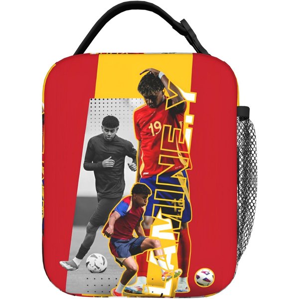 Lamine Y-Yamal PiłKa NożNa Torba Termiczna Na Lunch DużY Pojemnik Na PosiłEk Torba Termiczna Lunchbox Torba Tote Biuro ZewnęTrzna Saszetka Bento One Size-image