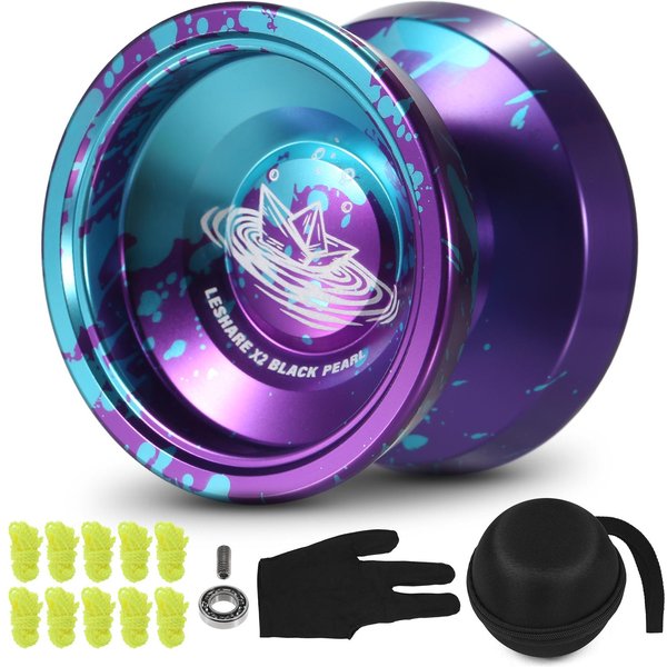 Bola De Yoyo De Aluminio, Regalo Competitivo De Yo Yo Con Guante De Cuerdas De Rodamiento Y Estuche De Almacenamiento-image
