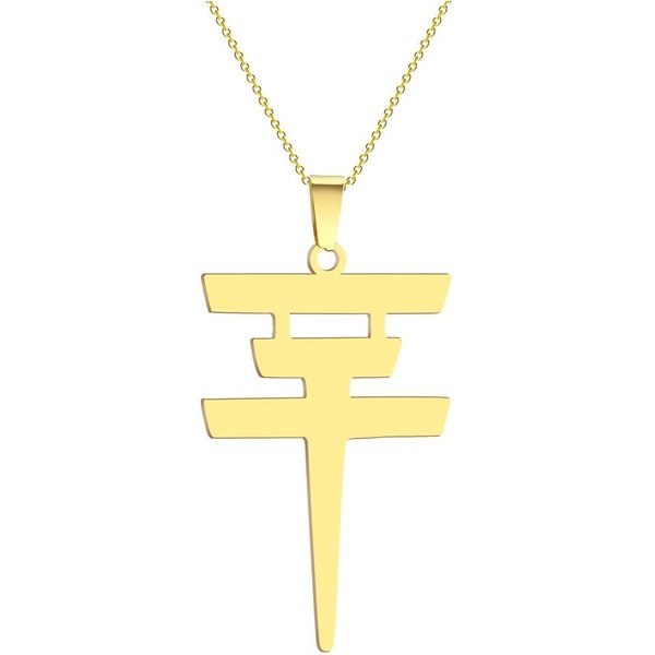 Vintage Tokio Hotel Naszyjnik Ze Stali Nierdzewnej Wisiorek Naszyjniki Choker MężCzyźNi Kobiety BiżUteria Akcesoria ZłOty-image