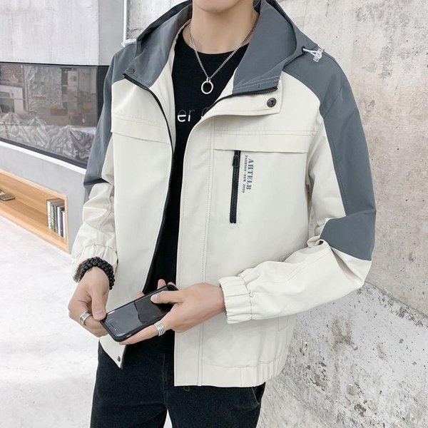 Chaqueta Con Capucha Holgada Y VersáTil De Nueva Tendencia Para Hombre Para Primavera Y OtoñO, Ropa Informal 5XL Gray-image