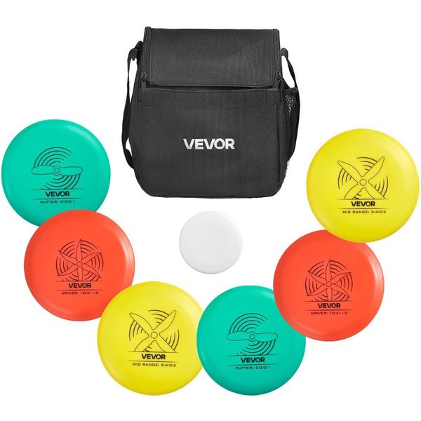 Set De Disco Golf, 6 Discos Voladores Para Principiantes, Set De Inicio De Disco Golf, Con Putter, Mid-Range, Driver, Incluye Marcador Mini, Mochila PortáTil, Para-image