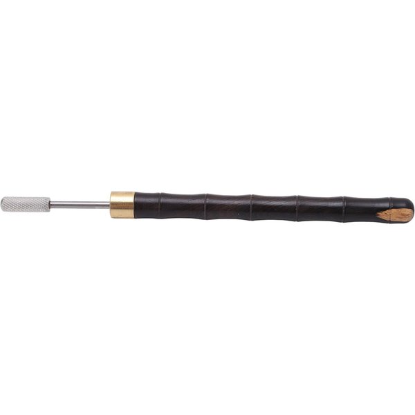 BolíGrafo Para TeñIr Bordes De Cuero Brillante Rodillo Forma De Bambú BolíGrafo Para TeñIr Cuero Con Mango De SáNdalo Tinte Para Bordes Black-image