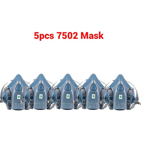 7503 7502 7501 MáScara De Gas Respirador QuíMico MáScara Protectora Lata De Aerosol De Pintura Industrial Combinada Con Filtro 6000 Gas OrgáNico Protector-image