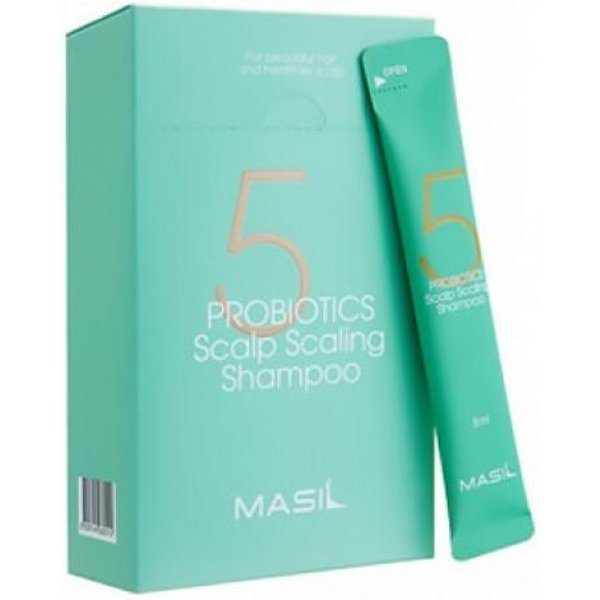 Masil - Champú Descalcificante Del Cuero Cabelludo Con 5 ProbióTicos (8Ml * 20 Unidades)-image
