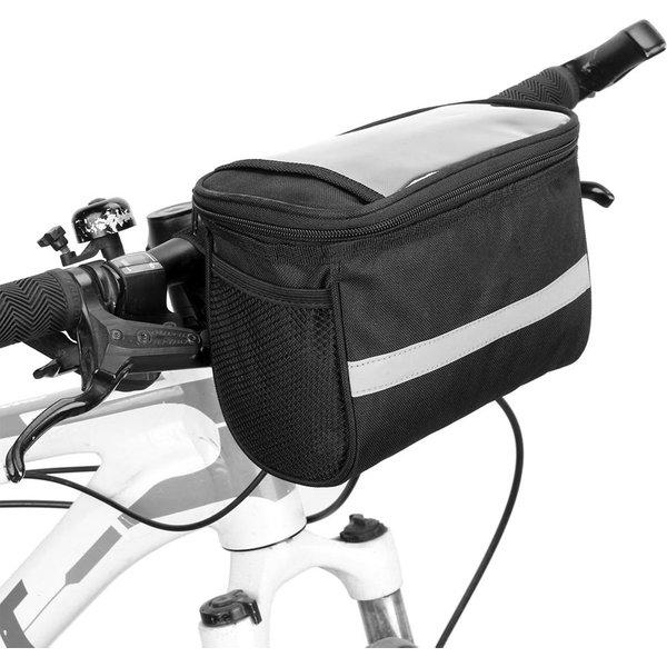 Rower Rowerowy Izolowana Przednia Torba Rowerowa MTB Torba Na Kierownicę Rowerowa Koszyk Torba Termoizolacyjna Z Paskiem Odblaskowym-image