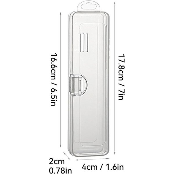 Worthbuy Caja Para Cepillo De Dientes Transparente Organizador Estuche Viaje PortáTil Soporte Para Cepillo De Dientes PláStico Caja Para Pasta De Dientes Contenedor De Almacenamiento-image