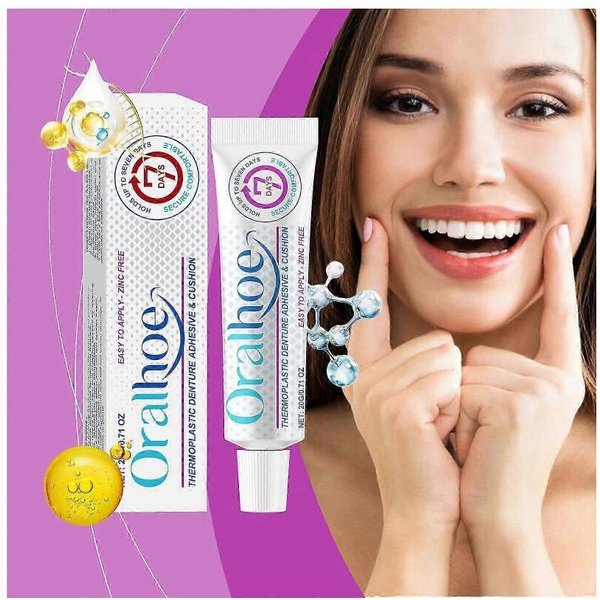 Adhesivo Para Dentadura Postiza, Adhesivo TermopláStico Para Dentadura Postiza, Agarre CóModo Y Seguro Para La Dentadura Postiza Hasta Por 7 DíAs-image