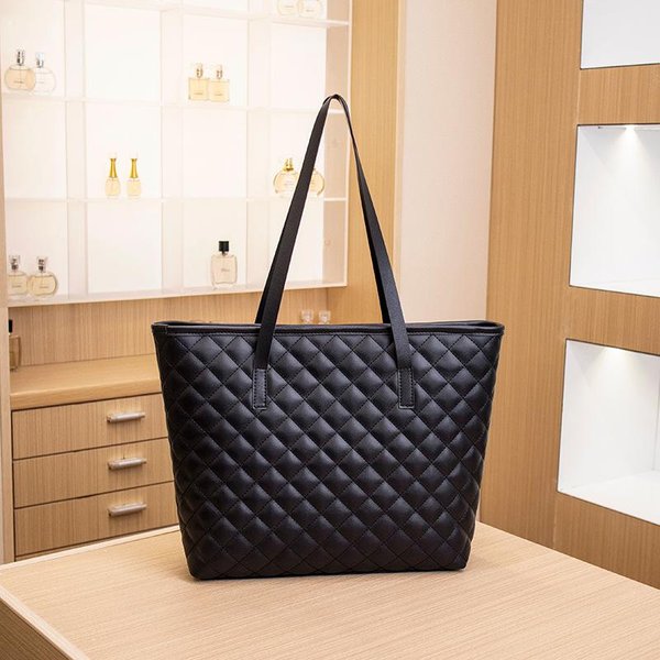 Haftowana Torba Typu Tote O DużEj PojemnośCi, Damska Torba Na Ramię, Damska Torba Typu Mommy Bag Czarny-image