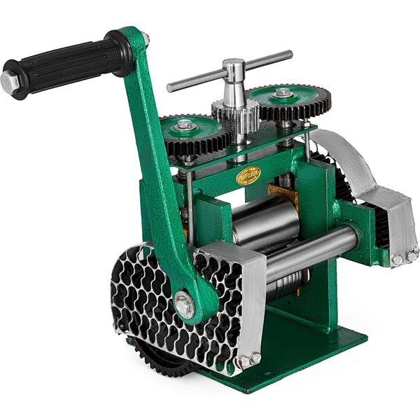 MáQuina Laminadora Combinada Laminadora JoyeríA Ancho De Rodillo 85Mm Laminado Plano Prensa Manual Para JoyeríA Herramienta De Prensado JoyeríA DIY-image