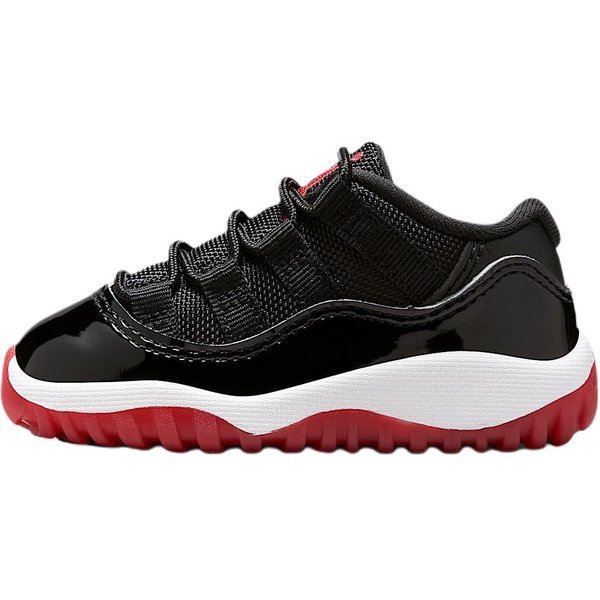 Air Jordan 11 Retro Low TD Bred 2025 Zapatillas Para Bebé Negro Blanco Rojo Varsity FV5120-006 23.5-image