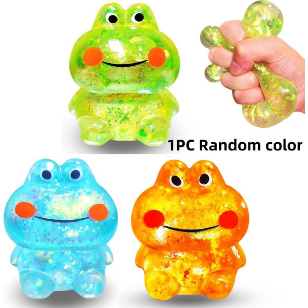 Zabawki Squishy ŻAba PiłEczki Antystresowe RozciąGliwa PiłEczka Squishy Sensoryczne ŚCiskanie Fidget PiłEczki Antystresowe Do ŁAgodzenia LęKu Prezenty Dla Dzieci Beige-image