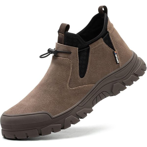 Zapatos De Seguridad Botas De Trabajo Para Hombre Zapatos Con Puntera De Acero Para Hombre Botas AntiperforacióN Zapatos De Trabajo Indestructibles Botas De Seguridad Para Exterior 39 MarróN-image