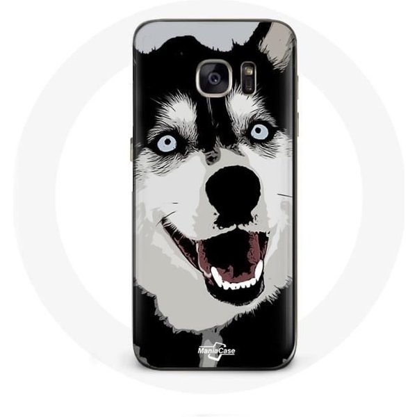 Funda Para Samsung Galaxy S7 Edge Husky Siberiano Ojos Azules-image