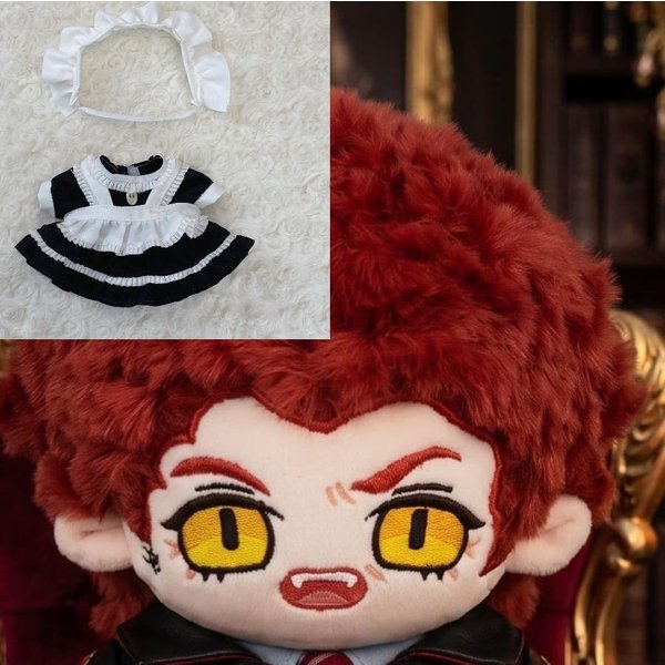 20Cm Figuras De Peluche Anime Crowley Buenos Presagios Cosplay Disfraz MuñEco De AlgodóN Juguetes Para NiñOs Regalo De CumpleañOs Festival Mascota No Skeleton-image