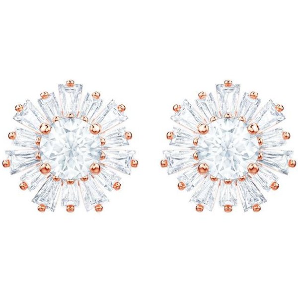Pendientes Swarovski Con DiseñO Sunshine, Chapados En Oro Rosa, Para Mujer, 5459597 Box (Random Color) White-image