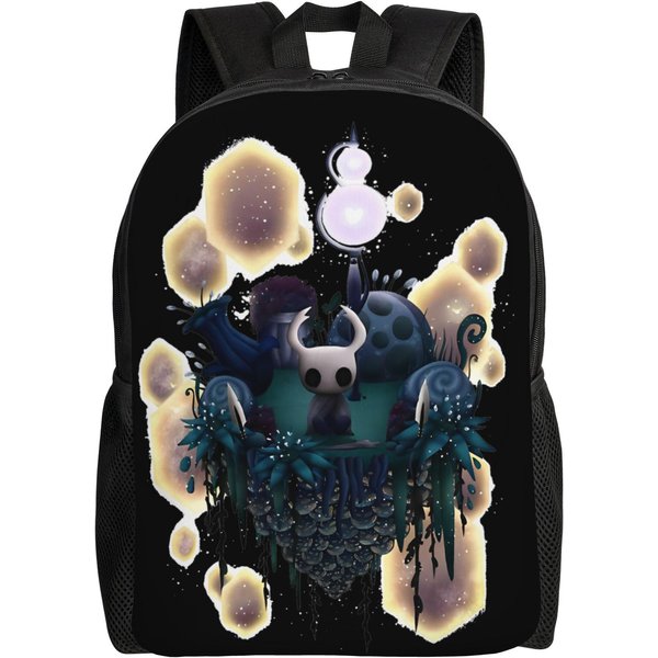 Mochila Hollow Knight Silksong Para Hombres Mujeres Escuela Secundaria Negocios Mochila Diaria Gaming PortáTil Ordenador Bolso De Hombro Con Bolsillo-image