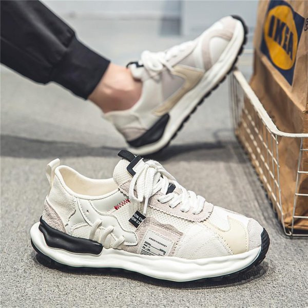 Zapatos De Hombre Nuevos Zapatos Casuales Para Hombre Zapatillas De Deporte De Moda De Calidad Para Hombre Zapatillas De Deporte De Malla CóModas Para Correr Al Aire Libre Tenis Masculino 39-image