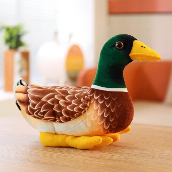 28 Cm Urocze Symulacyjne Pluszowe Zabawki Kaczka Mandarynka MięKkie Wypchane ZwierząTko Realistyczna Kaczuszka Lalka UspokajająCa Dla Dzieci Prezent Dla Dziewczynek Dekoracja Domu 28Cm-image
