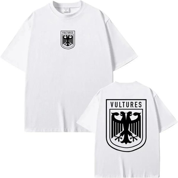 Rapero Kanye West Vultures Nuevo áLbum De MúSica Camisetas GráFicas Unisex Mujeres Hip Hop Moda Camisetas De Gran TamañO Unisex 100% Camiseta De AlgodóN Unisex 4XL White-image