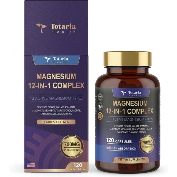 Totaria Health Magnesio Complejo 12 En 1 700Mg – 120 CáPsulas 1Pack-image