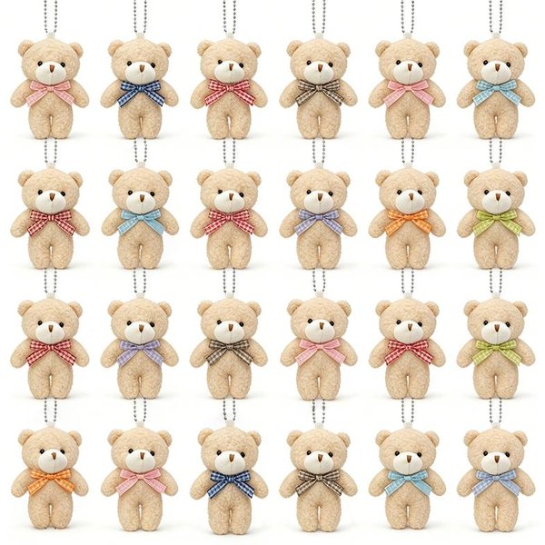 30/20/10 Szt. Mini Misie Pluszowe MałE MięKkie Pluszowe Misie Lalki Pluszowe Misie Hurtowo Na Dekoracje Imprezy Urodzinowej Upominki Torebka Breloczek 10PCS-image