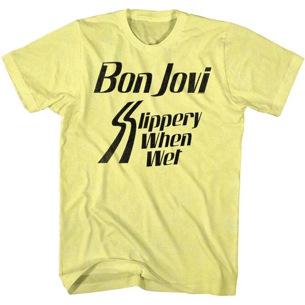 Bon Jovi Slippery When Wet Camiseta De Regalo Para Fan Tallas Completas S-5XL Camiseta Unisex S-image