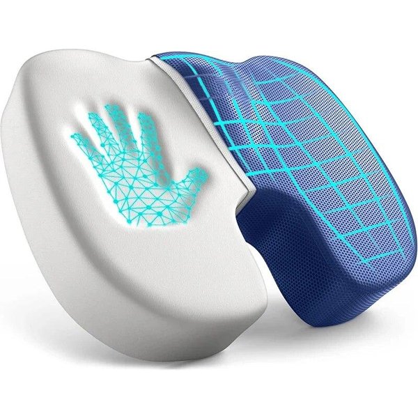 CojíN ErgonóMico De AlgodóN Con Memoria Para Oficina, CojíN Para Hemorroides, CojíN Para Silla, Artefacto Sedentario, CojíN Para Trasero De Estudiante-image