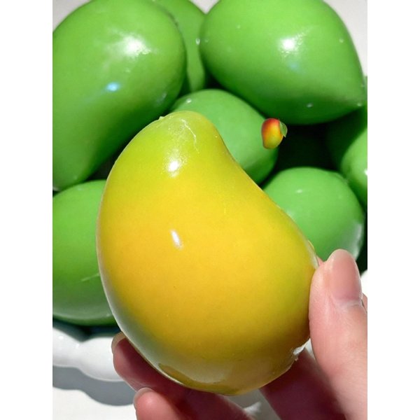 RęCznie Robiona ChrupiąCa Mango PiłEczka Anty-Stresowa Fidget Toy ChrupiąCa PiłEczka Do ŚCiskania OkrąGłE Klocki WypełNione Asmr Zabawki Anty-Stresowe Dla DorosłYch-image
