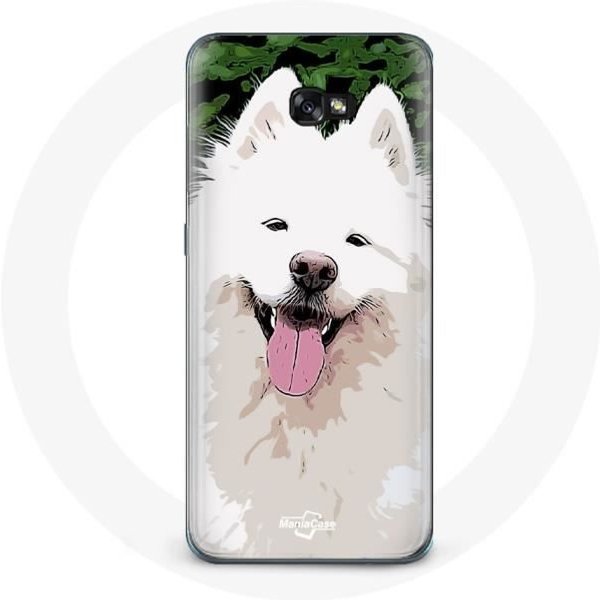 Funda - Maniacase - Samsung Galaxy A3 2017 - Flexible - Blanca - Samoyedo Blanco-image