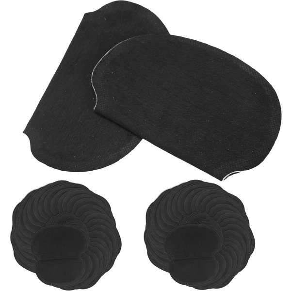 60 Piezas Almohadillas Para El Sudor De Axila Tejido No Tejido Vestido Ropa Almohadillas Para El Sudor De Axila Negro-image