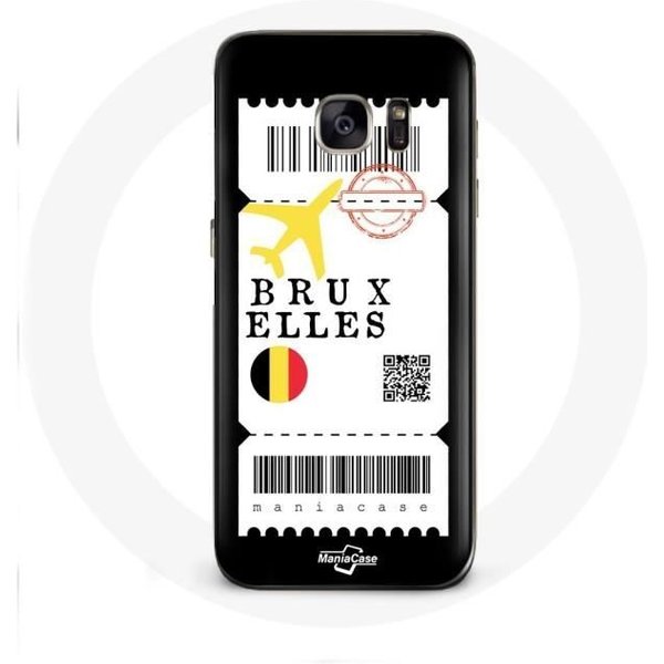 Coque Pour Samsung Galaxy S6 Billet D'avion Bruxelles Belgique-image