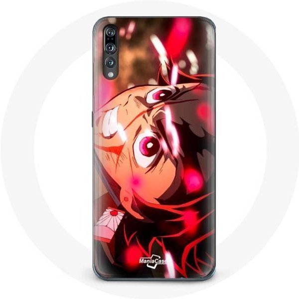 Funda Para Huawei P20 Tanjiro Demon Slayer Kimetsu No Yaiba Enfadado-image