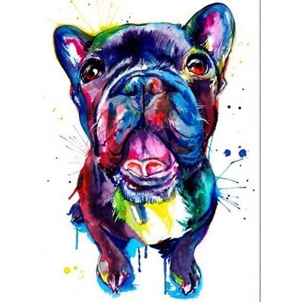Lindo Perro Mascota PatróN Serie 5D DIY Diamante Pintura Diamante Bordado Mosaico Imagen De Diamantes De ImitacióN 20X30CM-image