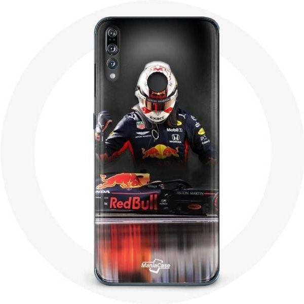 Funda - Maniacase - Huawei P30 - FóRmula 1 Max Verstappen - Flexible - ProteccióN Y DecoracióN Negro-image