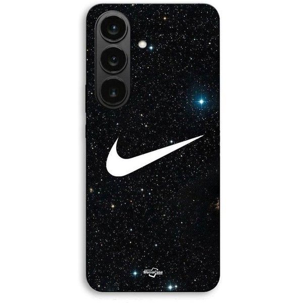 Funda De TeléFono - Maniacase - Samsung Galaxy S26 - Silicona TPU - Galaxia Estrellada - Estilo Nike Negro-image