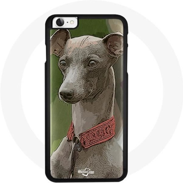 Funda - Maniacase - Iphone 8 Plus - Perro Galgo - Flexible - ProteccióN Y DecoracióN Negro-image