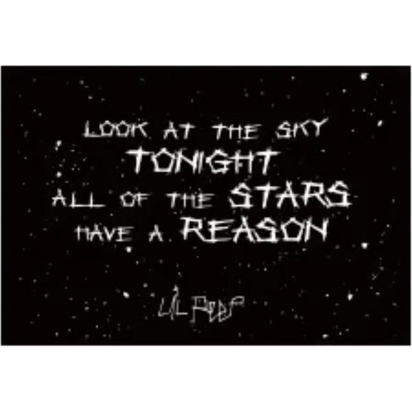 Flaga Lil Peep 'Look At The Sky Tonight' 60X90Cm 90X150Cm Do Dekoracji WnęTrz Domu Pokoju Akademickiego Sypialni Salonu 90 X 150Cm-image