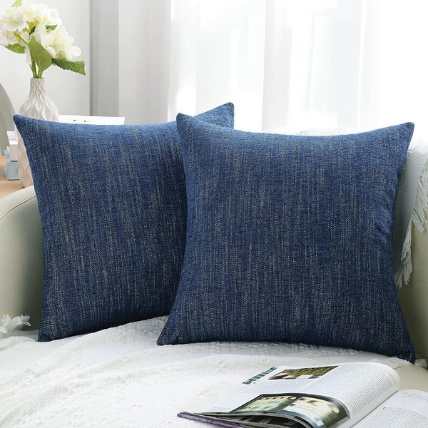 Homaxy Poszewka Na Poduszkę Z Chenille 45X45Cm Poszewka Na Poduszkę Dekoracyjną MięKka Luksusowa Poszewka Na Poduszkę Do Sofy Salonu Poszewka Dekoracyjna 40X40 12X20Inch(30X50Cm) Gray-image