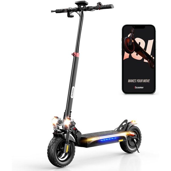 Iscooter Ix4 Multi Terrain Electric Scooter For Adult 800W Motor 48V15Ah Battery 10 Inch Road Tires City Commuting Escooter-image