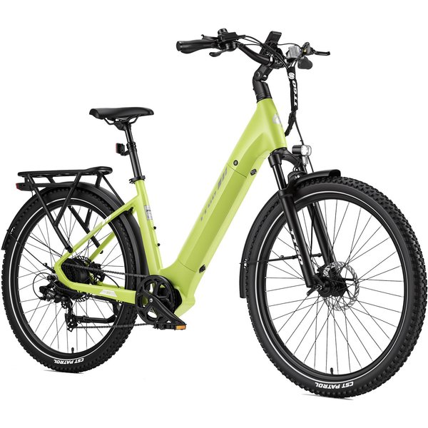 Ttgo Z3 Rower Elektryczny 48V / 15Ah Wyjmowana Bateria PręDkość 25 Km/H ZasięG 120 Km Maksymalna ŁAdowność 125 Kg Zielony-image