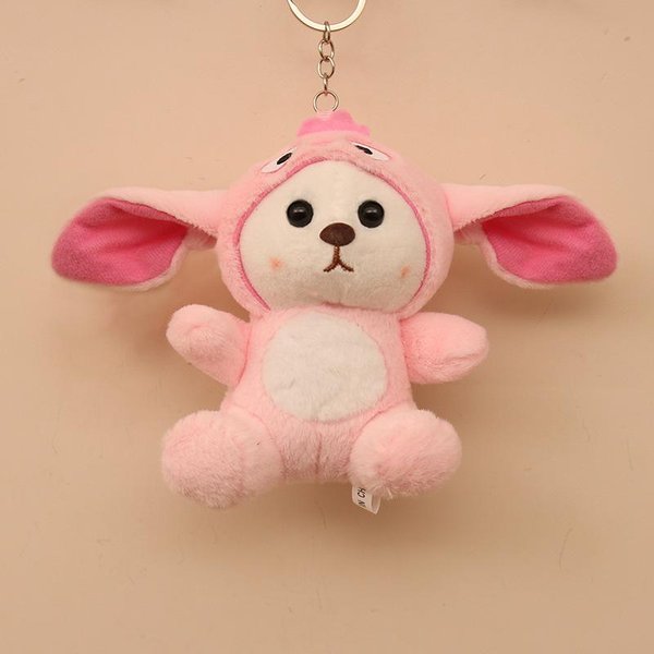 Lindo Lindo Colgante De Osito Juguetes De Peluche Adornos Para Colgar En El Bolso De NiñAs MuñEcas Adornos Para Colgar En El Bolso Llavero 4 Inches-image