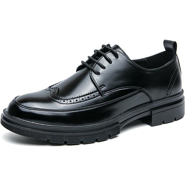 Zapatos Oxford De Vestir Para Hombre Zapatos Formales CláSicos Con Cordones 46 Negro-image