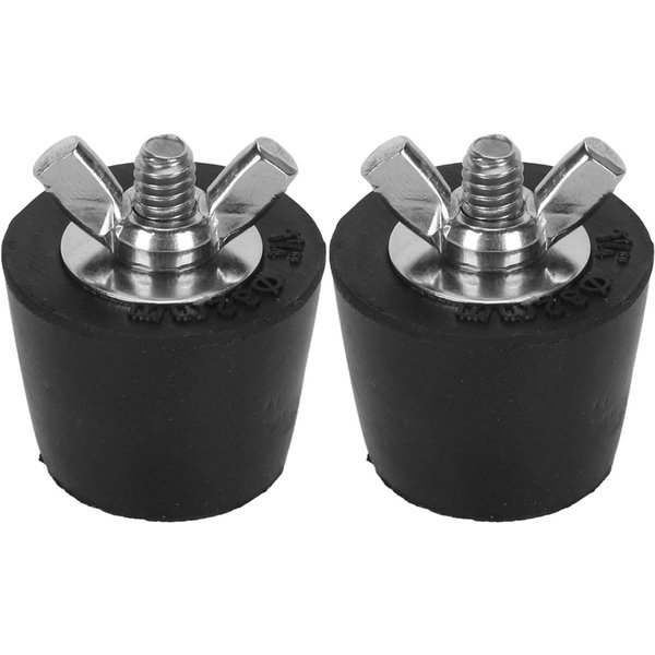 2 Szt. Zatyczka Do Zimowania Basenu Gumowe Zatyczki RozprężNe Do Basenu Ze Stali Nierdzewnej Zimowe Zatyczki RozprężNe Do Basenu 32Mm / 1.3In Gray-image