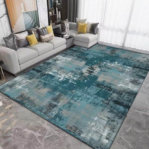 Alfombra Abstracta De Salpicaduras De Tinta Para DecoracióN De Sala De Estar Dormitorio Alfombras Grandes Alfombras De SalóN Alfombrillas Suaves Y Esponjosas Alfombra De Felpa Corta 140*200Cm-image