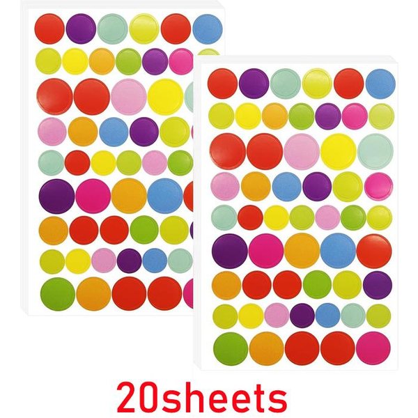 Pegatinas De Puntos De Colores Pegatina De CíRculo De Colores 11 Colores Variados Pegatinas Redondas PequeñAs Autoadhesivas Etiquetas De CodificacióN Por Color Para Aula-image