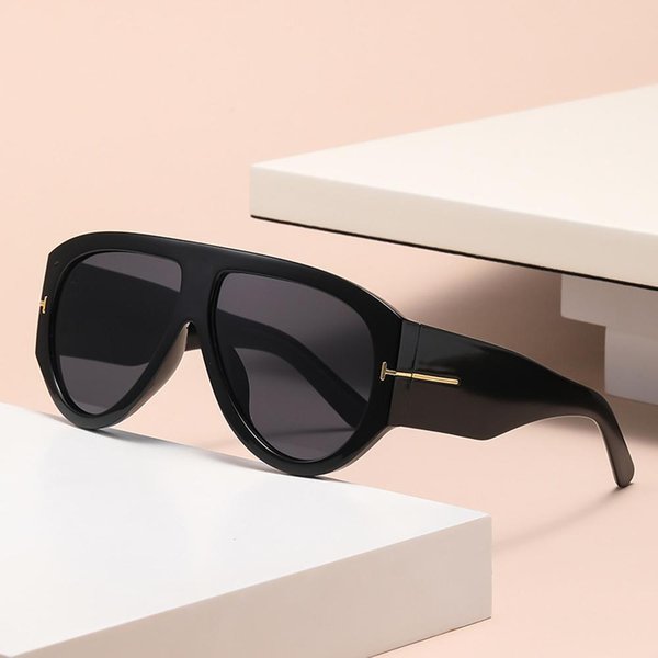 Vintage Luksusowa Marka Projektant Oversize Pilotki Okulary PrzeciwsłOneczne Kobiety MężCzyźNi Odcienie DużA Oprawka Okulary PrzeciwsłOneczne Punk Wiatroodporne Okulary UV400 Other-image